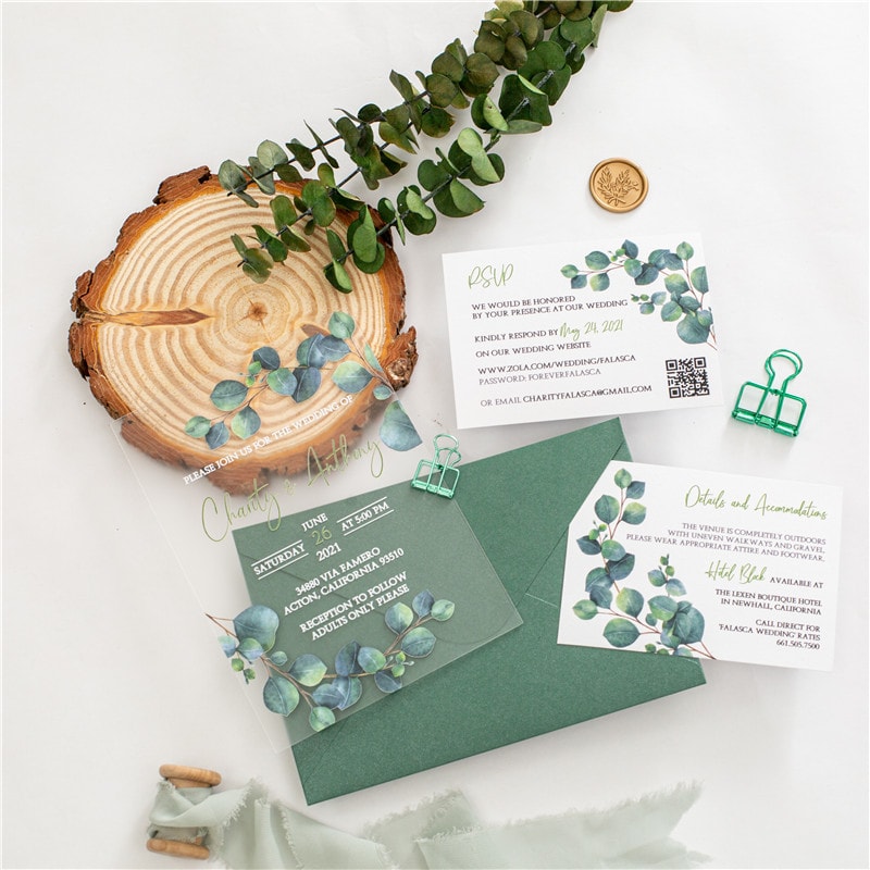 Wedding invitation design W158 by EM's Graphic Studio
