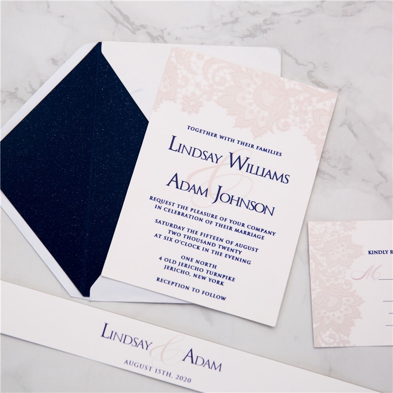 Wedding invitation design W131 by EM's Graphic Studio