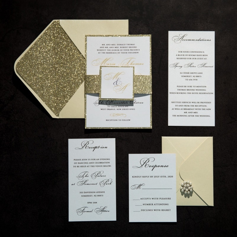 Wedding invitation design W5 by EM's Graphic Studio