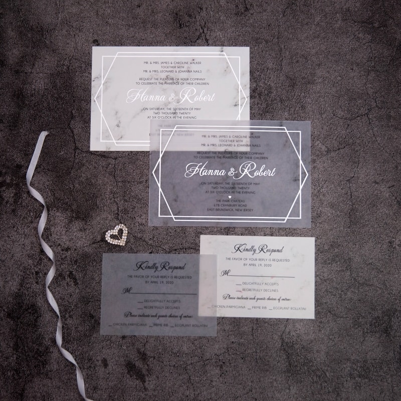 Wedding invitation design W80 by EM's Graphic Studio