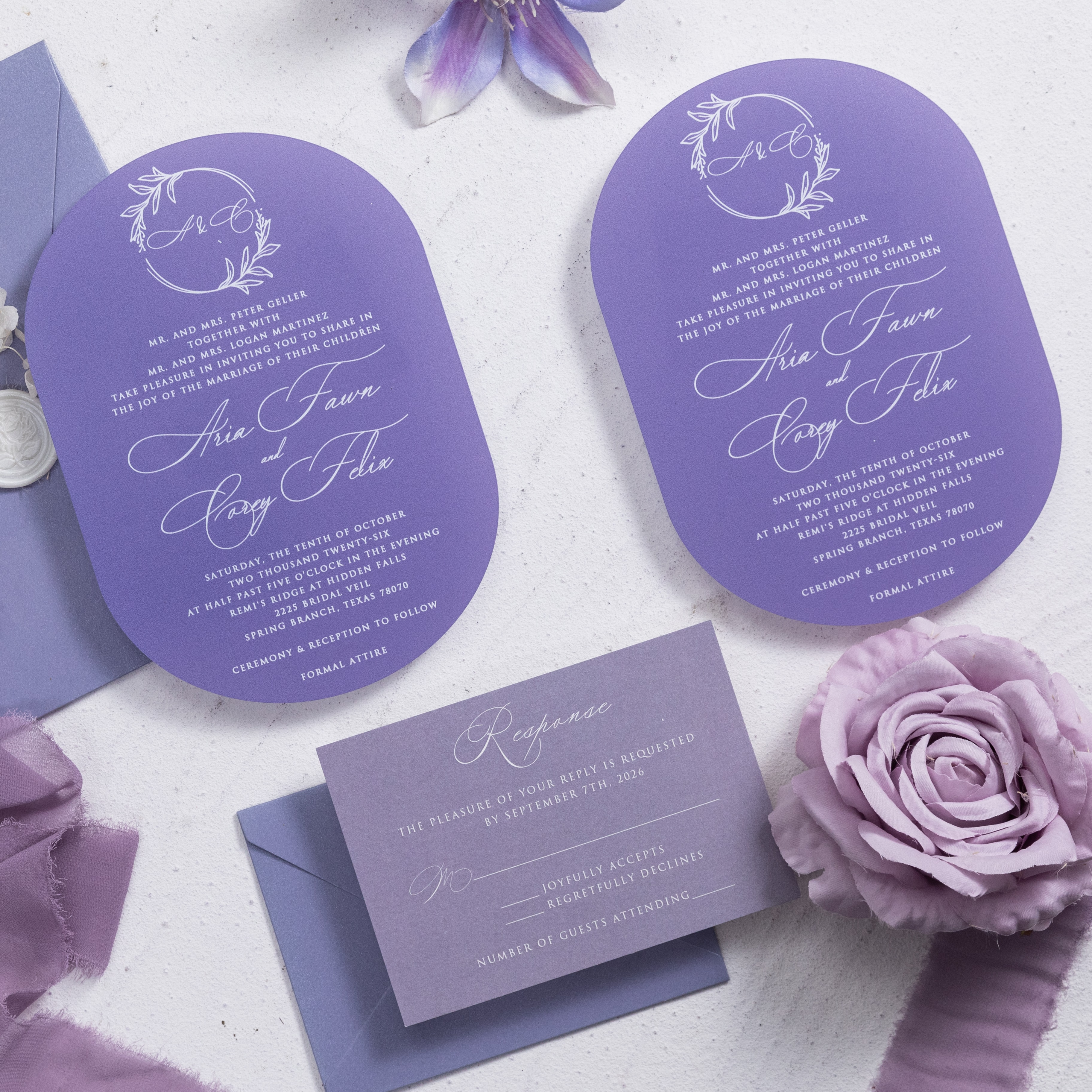 Wedding invitation design W102 by EM's Graphic Studio