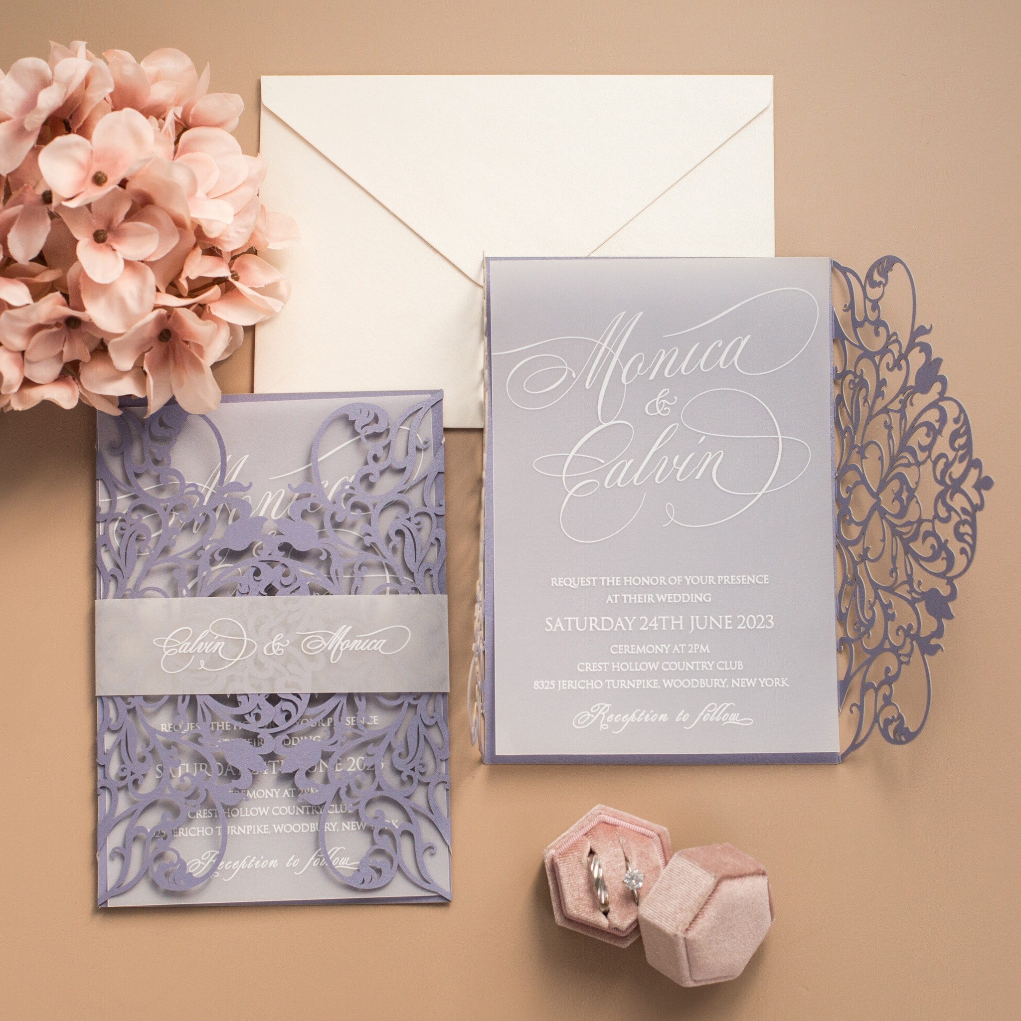 Wedding invitation design W119 by EM's Graphic Studio