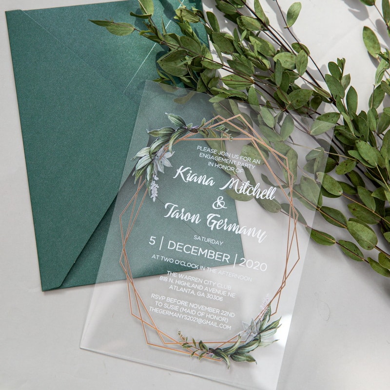 Wedding invitation design W122 by EM's Graphic Studio