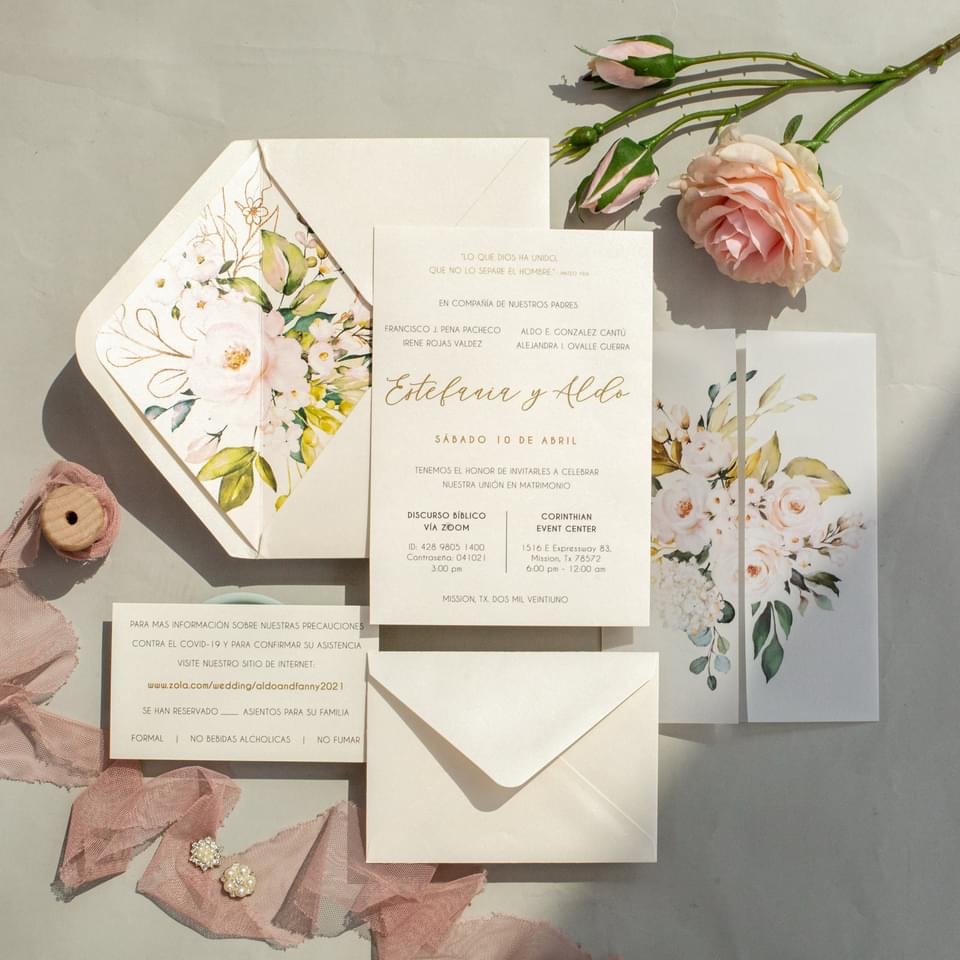 Wedding invitation design W148 by EM's Graphic Studio