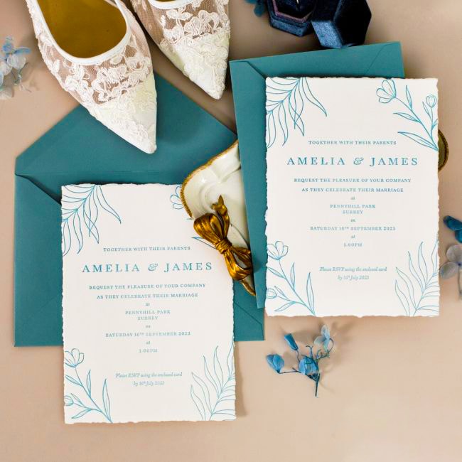 Wedding invitation design W15 by EM's Graphic Studio