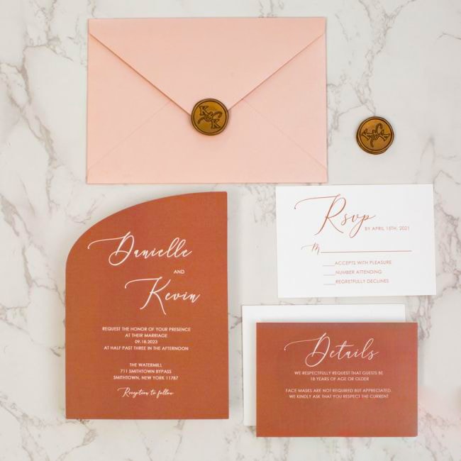 Wedding invitation design W16 by EM's Graphic Studio