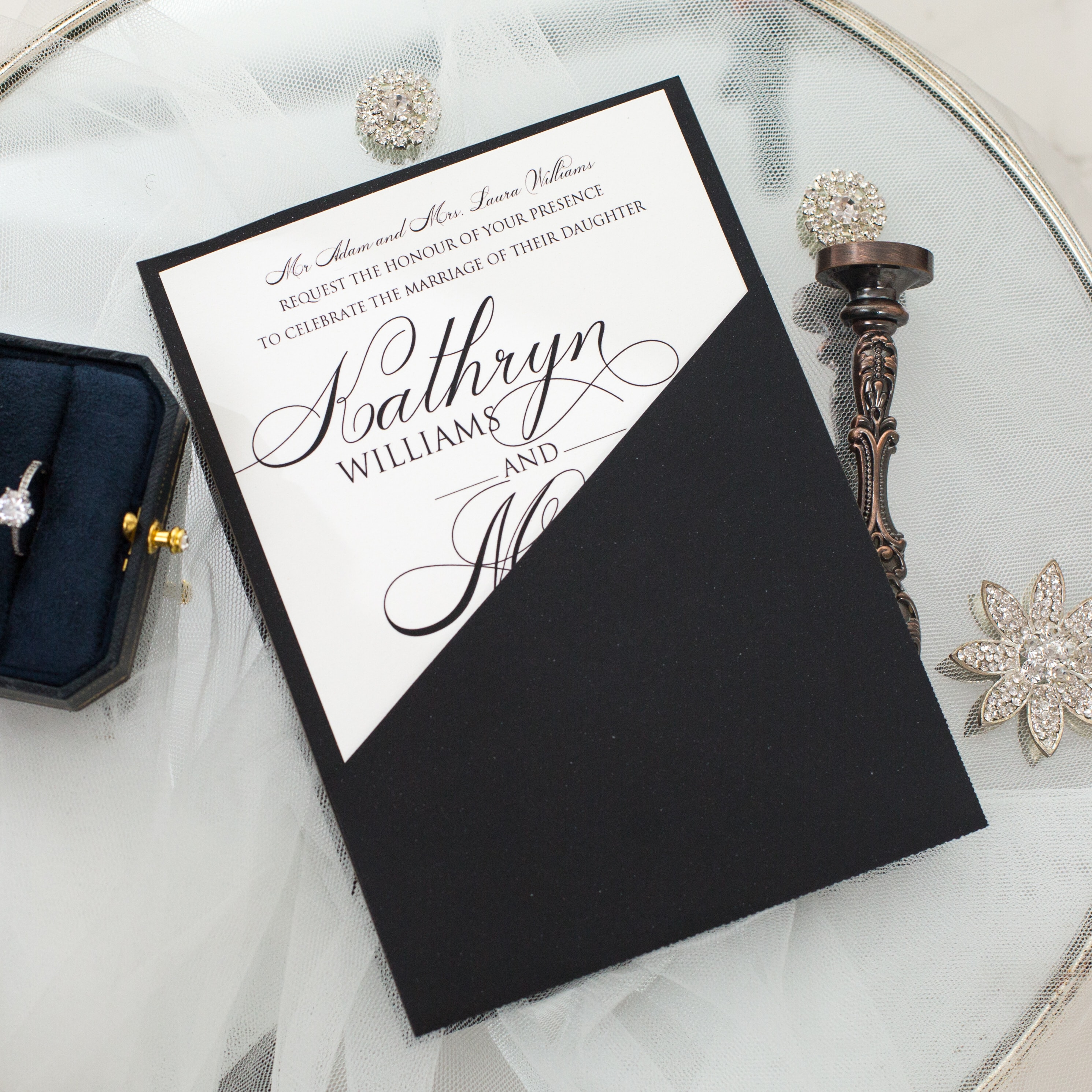 Wedding invitation design W69 by EM's Graphic Studio
