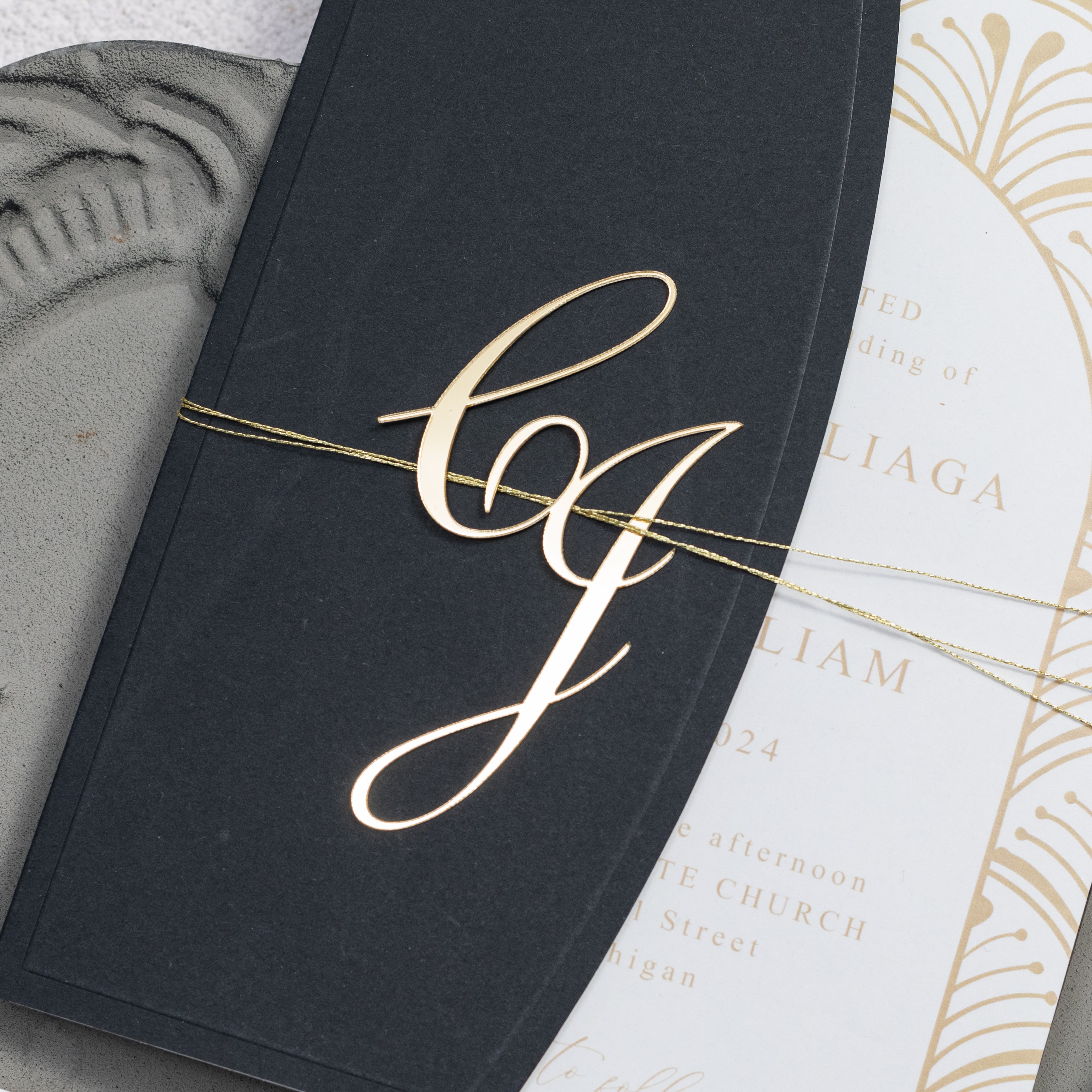 Wedding invitation design W71 by EM's Graphic Studio