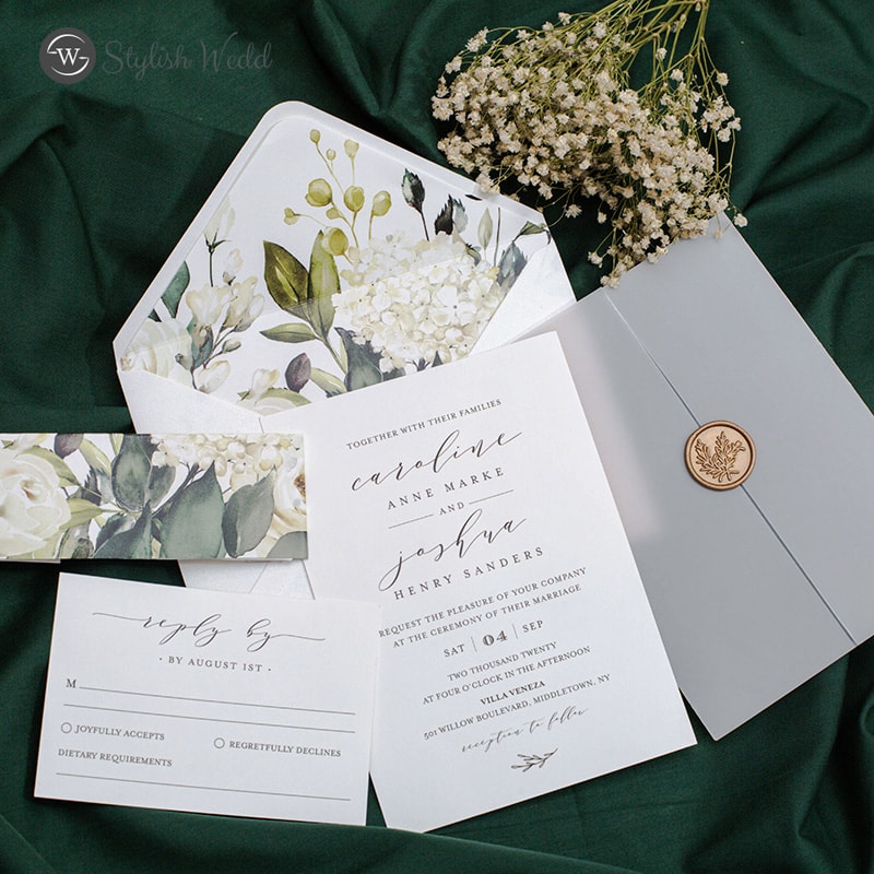 Wedding invitation design W29 by EM's Graphic Studio