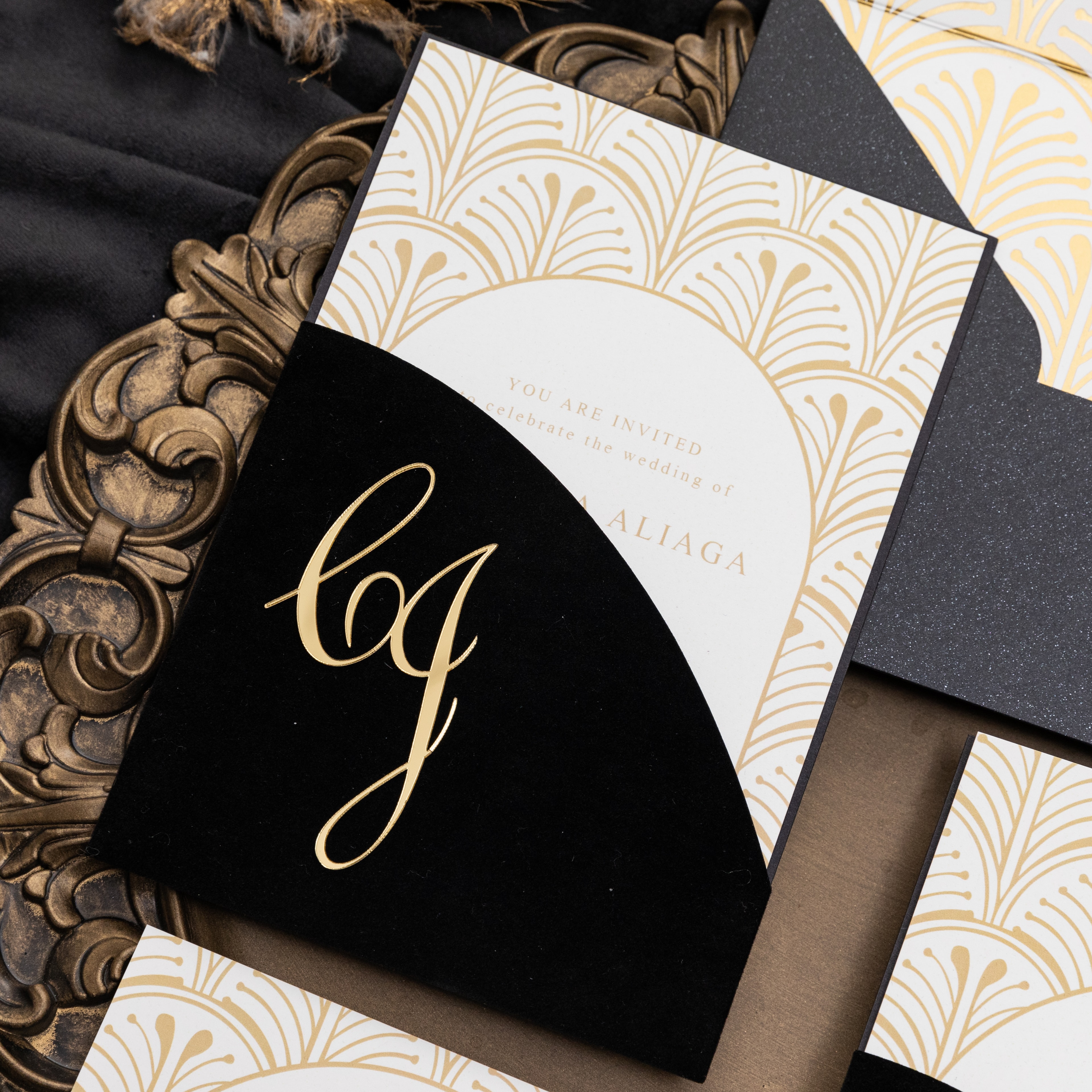 Wedding invitation design W113 by EM's Graphic Studio